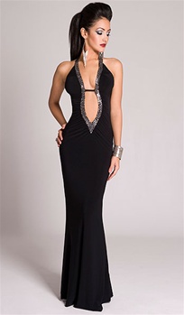 Aries - Sequin halter dress by Kamala Collection