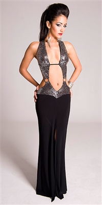 Kamala Collection Sexy Evening Gowns - Show stopper sequin dress