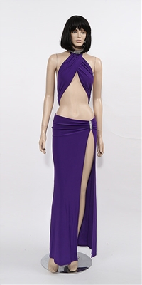 Ruby - Rhinestone halter by Kamala Collection Sexy Evening Gowns