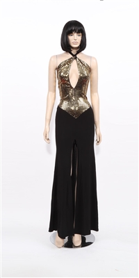 Shelly - Sequin keyhole dress by Kamala Collection