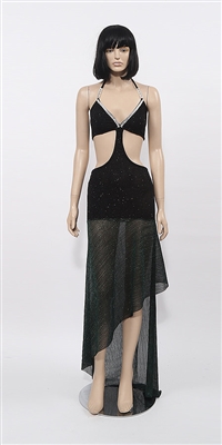 Brooke - Glitter slinky mesh dress by Kamala Collection