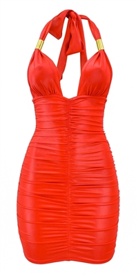 Eva - Cherry Red dress by Kamala Collection Clubwear