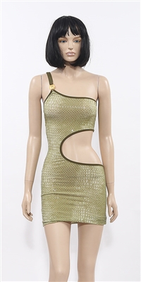 Serpentino short one-shulder dress by Kamala Collection Clubwear