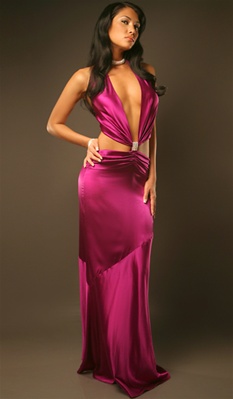 Fallon - Silk dress by Kamala Collection Sexy Evening Gowns