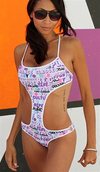 Strap monokini by Kamala Collection Swimwear