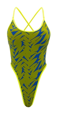 Olive and blue swimsuit by Kamala Collection Swimwear