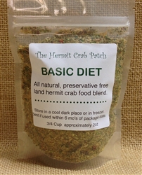 THCP Basic Diet hermit crab food