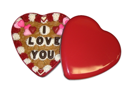 Heart shaped cookie cake valentines day gifts, personalized photo heart cookies