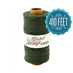 Global Hemp Dark Green 20# Test Waxed Hemp Twine