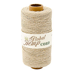 Global Hemp Natural 20# Test Waxed Hemp Twine