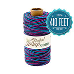 Global Hemp Nightclub Variegated 20# Test Waxed Hemp Twine