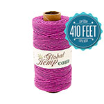 Global Hemp Radiant Orchid 20# Test Waxed Hemp Twine