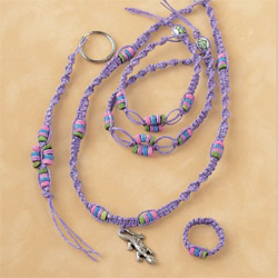 Purple Gecko Hemp Jewelry Kit