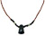 Hemp Necklace with Wedge Shaped Serpentine Pendant