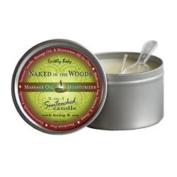 Earthly Body Naked in the Woods Scented Soy and Hemp Body Candle