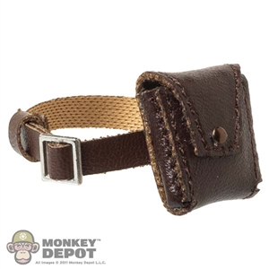 Belt: 3SToys Female Brown Leather Like Thigh Belt with Pouch