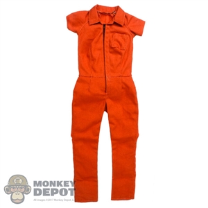 Suit: ACPlay Female Orange Short Sleeve Jumpsuit