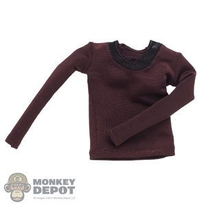 Shirt: Add Toys Female Brown Long Sleeve Shirt