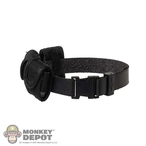 Belt: AF Female Black Leather-Like Belt w/Pouches