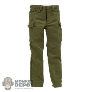 Pants: AF Toys Mens Green Cargo Pants