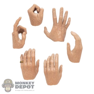 Hands: AF Toys Mens 6 Piece Hand Set w/Ring