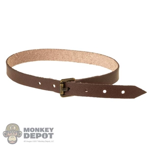 Belt: AF Toys Mens Brown Leather Like Belt