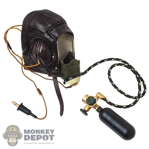 Helmet: Alert Line Mens RAF B-Type Flying Helmet w/D-Type Oxygen Mask