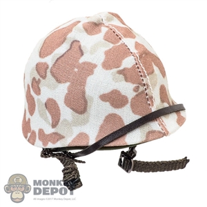 Helmet: Alert Line M1 w/M1942 Camo Helmet Cover “Beach” Pattern