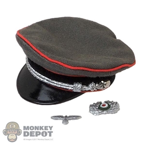 Hat: Alert Line Female WWII German Visor Cap w/Insignia