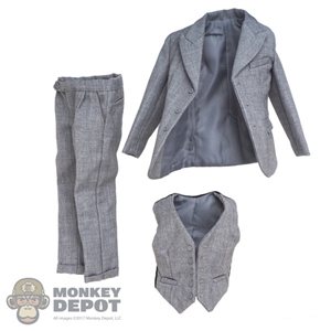 Suit: Black Box Mens Earl Grey 3 Piece Suit