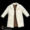 Jacket: Black Box Mens White Faux Fur Coat