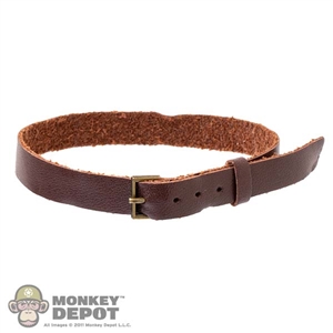 Belt: Black Box Mens Brown Leather-like Belt