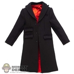 Coat: BCS Mens Black Heavy Overcoat