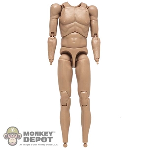 Figure: BCS Male Base Body w/Light Hair Textured Arms + Chest