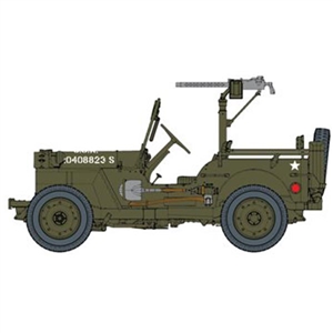 Dragon 1/4-Ton 4x4 Truck w/.30 cal Machine Gun (75050)