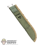 Sheath: Battle Gear USMC Machete Sheath (OD w/Khaki Trim)