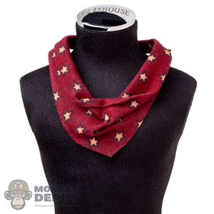 Tie: Battle Gear Toys Western Neckerchief (Burgundy w/Stars)