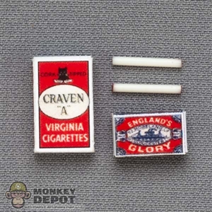 Smokes: Battle Gear Toys British Craven A Cigarettes w/Matches