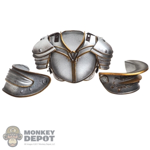 Armor: BIO Inspired Mens Metal Chest Plate w/Shoulder Guards