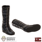 Shoes: Very Cool 1/12 Female Molded Black Boots