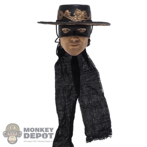 Head: Blitzway Masked Zorro Head w/Molded Hat