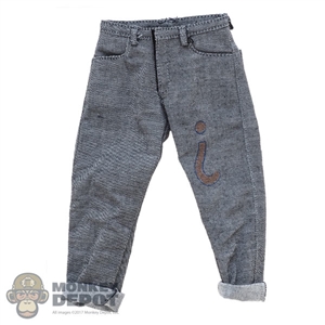 Pants: Blitzway Mens Faded Cuffed Jeans