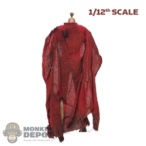 Cape: By Art 1/12th Mens Red Hoodless Cloak (Weathered)