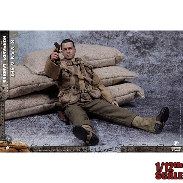 販売直営 WWII U.S. Army On D-Day 1/12フィギュア DX セット