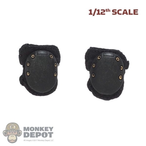 Pads: CrazyFigure 1/12th Mens Black Knee Pads