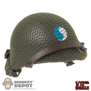 Helmet: CrazyFigure 1/12th WWII M1 Helmet w/Mesh Netting (29th Infantry)