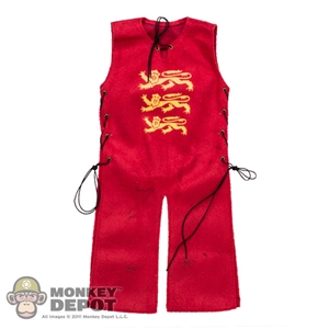 Robe: Coo Models Sleeveless Red Robe w/Three Lions Symbol