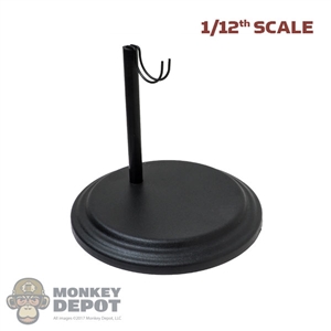 Stand: Coo Models 1/12th Black Round Figure Stand