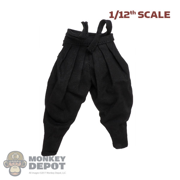 Monkey Depot - Pants: Coo Models 1/12th Black Hakama