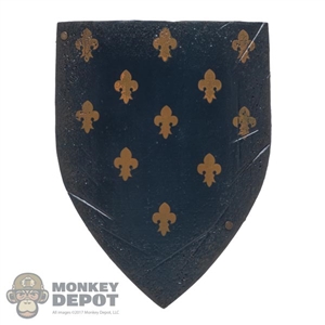 Shield: Coo Models Dark Blue Fleur de Lis Shield